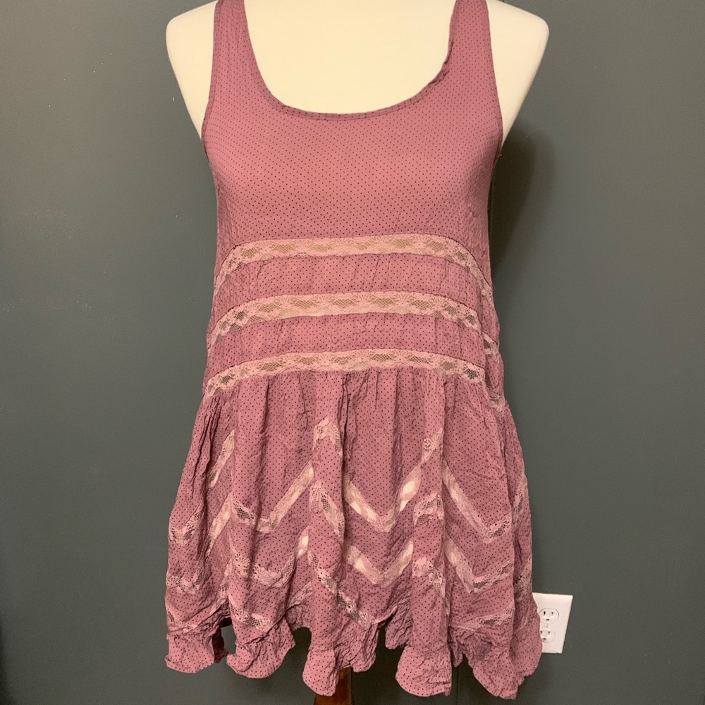 Free People FP Ruffle Top Dress XS